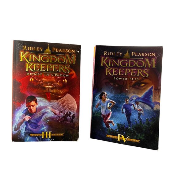 Hyperion Kingdom Keepers Ridley Pearson Books 3-4 Disney in Shadow Power Play - Picture 1 of 10